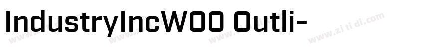 IndustryIncW00 Outli字体转换
